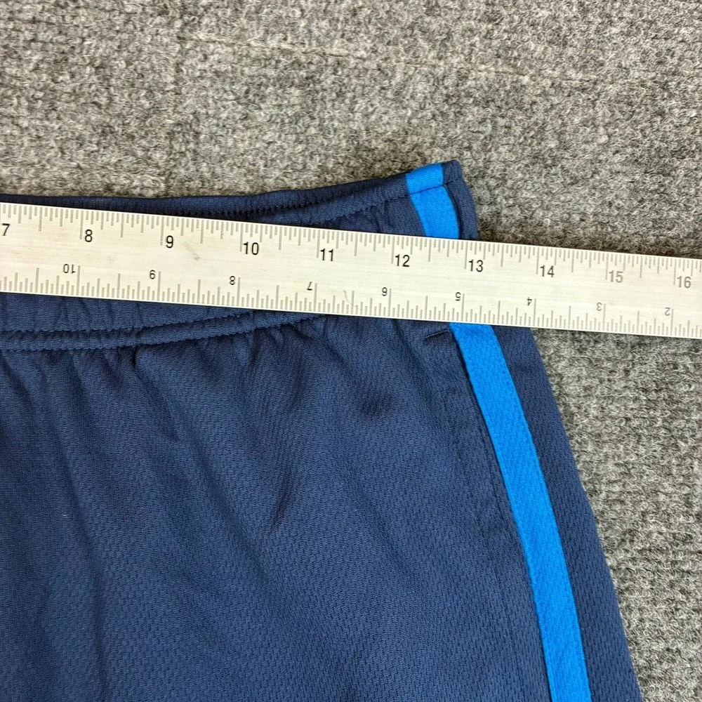 Old Navy Active Boys Navy Blue Mesh Athletic Shorts Side Stripe XL 14-16 Regular